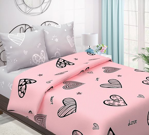 КПБ Бязь 3D  Сердцеедка