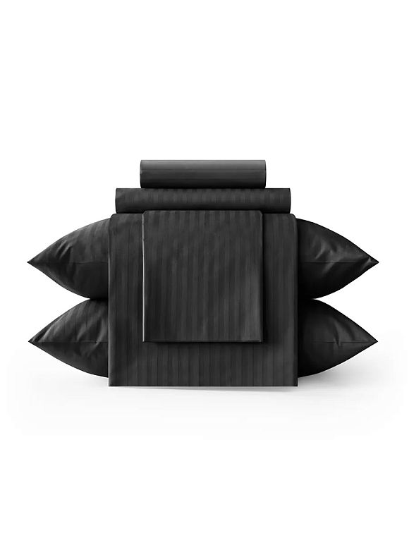 КПБ Страйп-Сатин 1х1 черный