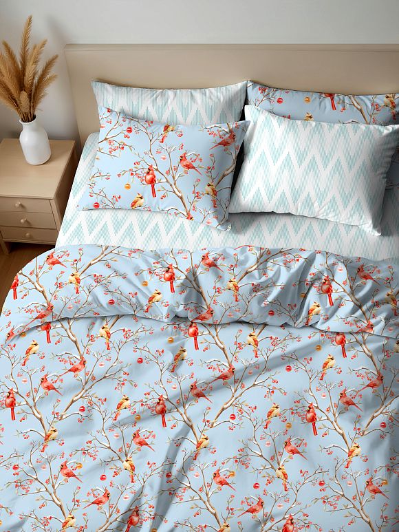 КПБ Перкаль 100% хлопок Кардиналы