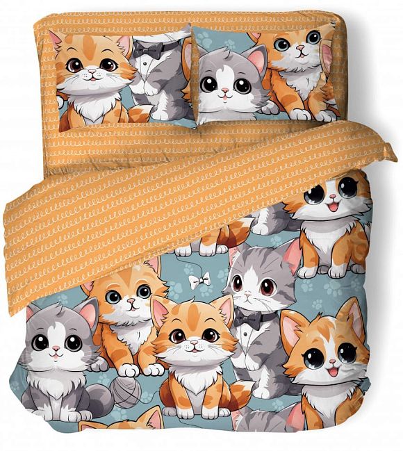КПБ Поплин Иваново Детский артикул  cats