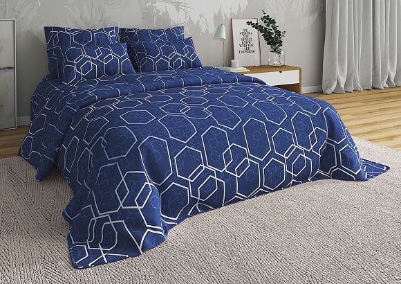 КПБ Бязь 3D Геометрия свечение