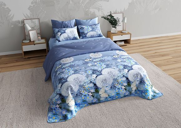 КПБ Перкаль 100% хлопок Одуванчики