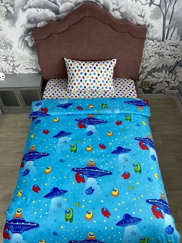 КПБ Бязь детская коллекция 100% хлопок Among Us